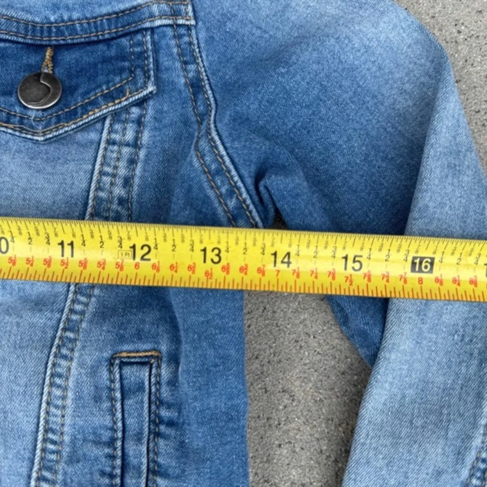 Joes Jeans Kids Denim Jacket Medium Wash Blue Button Front Size M‎ 8-10